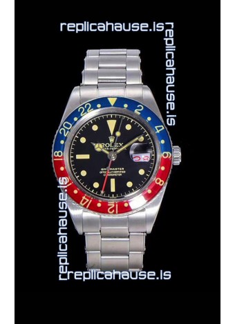 Rolex GMT Master 1675 PEPSI Vintage Edition Swiss Replica Watch 