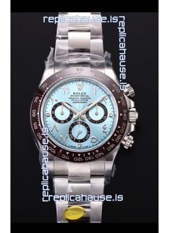 Rolex Daytona 116506 ICE BLUE ARAB Numerals Dial Cal.4130 Movement - Ultimate 904L Steel Watch