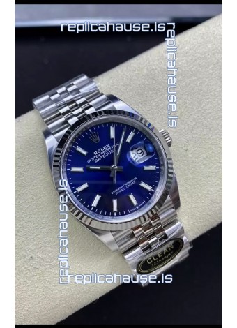 Rolex Datejust Cal.3235 Movement 1:1 Mirror Replica 904L Steel 36MM - Blue Dial