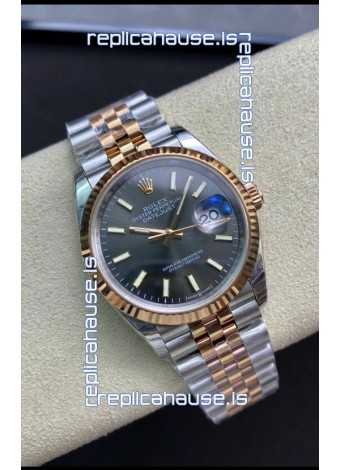 Rolex Datejust 126231 36MM Swiss 1:1 Mirror Replica Watch in 904L Steel - Grey Dial