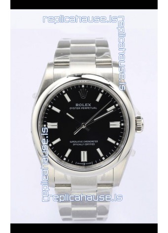 Rolex Oyster Perpetual REF#126000 36MM Swiss Movement Swiss Replica Black Dial 904L Steel 1:1 Mirror Replica Watch