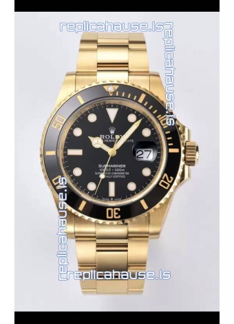 Rolex Submariner 41MM Date Ceramic Gold m126618ln - Replica 1:1 Mirror - Ultimate 904L Steel Watch