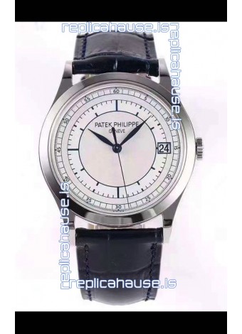 Patek Philippe Calatrava 5296 Sector Dial 1:1 Mirror Swiss Replica Watch Steel Casing