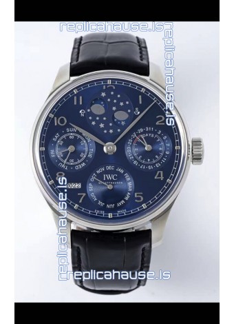 IWC Portuguese Perpetual Calendar Stainless Steel Swiss Replica Watch REF. IW503401