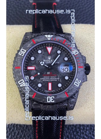 Rolex Submariner DiW Carbon Fiber Edition Swiss Replica Watch - 1:1 Mirror Replica