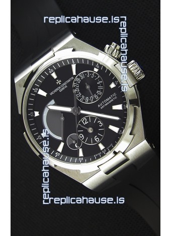 Vacheron Constantin Overseas Dual Time Black Dial Swiss Replica Watch 