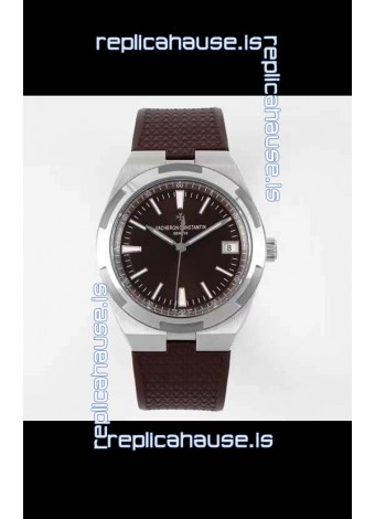 Vacheron Constantin Overseas 1:1 Mirror Swiss Replica Watch in Brown Strap