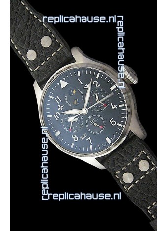 IWC Schaffhausen Japanese Replica Watch in Black Dial