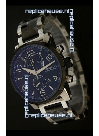 Montblanc FlyBack Chronometer Watch in Dark Black Dial