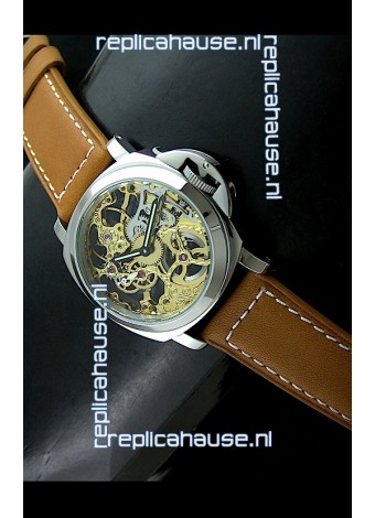 Panerai Luminor Skeleton Dial Swiss Watch