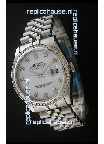 Rolex Datejust Japanese Replica Automatic Watch in White Dial