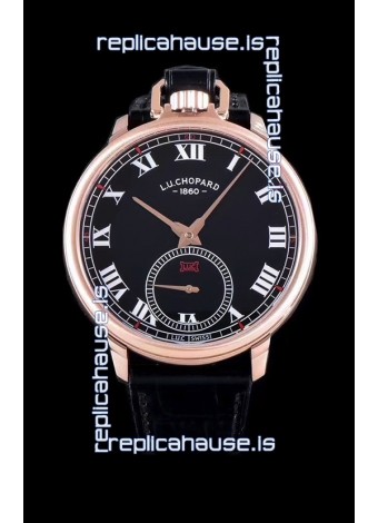 Chopard Louis-Ulysse The Tribute Rose Gold Black Dial Swiss Watch