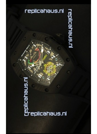 Richard Mille RM036 Jean Todt Forged Carbon Bezel Titanium Watch - All Black Edition