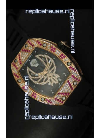 Richard Mille RM051 Tourbillon Swiss Watch in Pink Gold Case