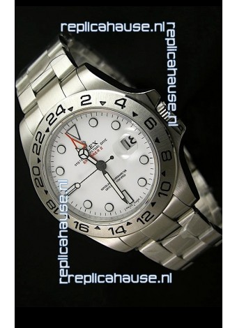 Rolex Explorer II Japanese Replica Automatic Black Steel Watch 43MM