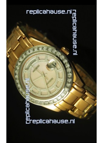 Rolex Day Date Swiss Watch in Yellow Gold Case