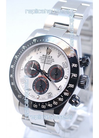Rolex Project X Daytona Limited Edition Series II Cosmograph MonoBloc Cerachrom Swiss Watch in White Face