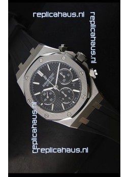 Audemars Piguet Royal Oak Chronograph Watch in Stainless Steel Case Black Dial