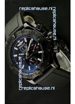 Breitling Blackbird Swiss Replica Watch in PVD Casing Black Dial