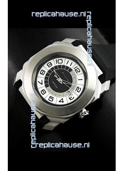 Bvlgari Gerald Genta Swiss Replica Watch in Black&White Dial