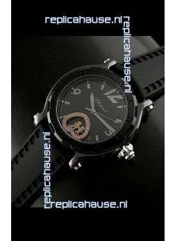 Chopard Limited Edition Swiss Replica Watch in Black Strap