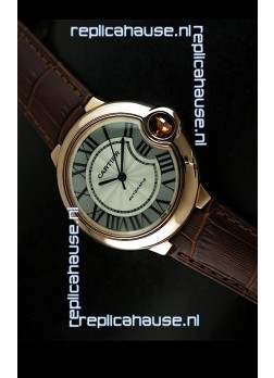 Ballon De Cartier Swiss Replica Watch in Rose Gold - 1:1 Mirror Replica 