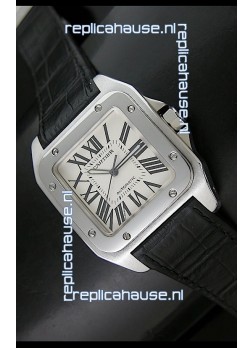 Cartier Santos 100 Swiss Automatic Watch - 1:1 Mirror Replica