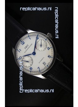 IWC Portugieser IW500705 Swiss Automatic Watch in White Dial - Updated 1:1 Mirror Replica  