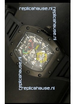 Richard Mille RM002 Power Reserve Tourbillon Swiss Replica Watch in PVD 