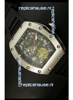 Richard Mille RM002 Power Reserve Tourbillon Swiss Replica Watch in Steel Case