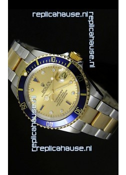 Rolex Submariner Gold Dial Swiss Replica Watch - 1:1 Mirror Replica Watch