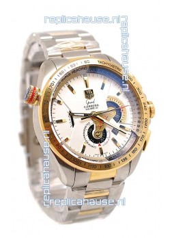 Tag Heuer Grand Carrera Calibre 36 Japanese Replica Two Tone Gold Watch