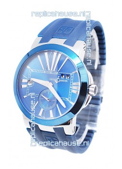Ulysse Nardin Executive Dual Time Japanese Replica Blue Watch