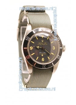 Rolex Submariner Swiss Watch Nylon Strap Watch