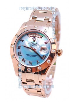 Rolex Day Date Blue Mother of Pearl Japanese Replica Watch