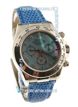 Rolex Daytona Cosmograph Swiss Replica Watch in Blue Pearl Dial