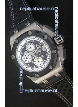 Audemars Piguet Royal Oak Offshore Rubens Barrichello Titanium Swiss Watch - Secs hand 12 O Clock