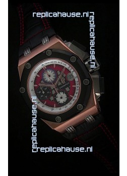 Audemars Piguet Royal Oak Offshore Rubens Barrichello Pink Gold Watch - Secs hand 12 O clock