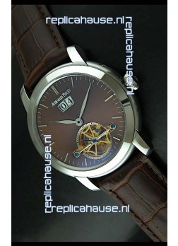 Audemars Piguet Jules Tourbillon Japanese Replica Watch in Brown Dial