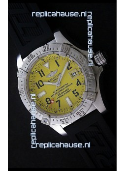 Breitling Avenger Seawolf Swiss Replica Watch in Yellow Dial 