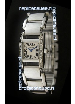 Cartier Tankissime Ladies Replica Watch in White Dial