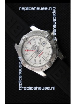 Breitling Avenger II GMT Swiss 1:1 Mirror Replica Watch in White Dial 