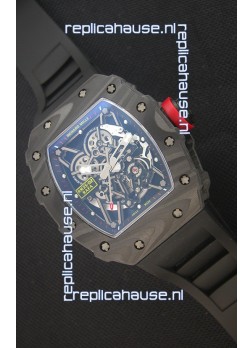 Richard Mille RM035-2 Rafael Nadal Forged Carbon Case with Red Crown