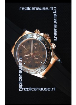 Rolex Daytona 116515 Everose 1:1 Mirror Replica Rose Gold Brown Dial Watch 