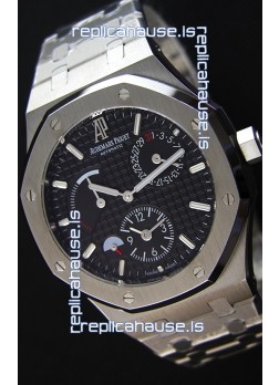 Audemars Piguet Royal Oak Dual Time Swiss Replica Watch  in Black Dial