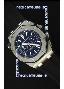 Audemars Piguet Royal Oak Offshore Diver Chronograph Swiss Quartz Replica Watch in Black Dial