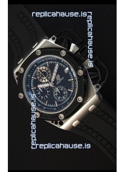 Audemars Piguet Royal Oak Survivor Chronograph Swiss Quartz Watch in Black Dial