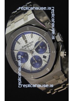 Audemars Piguet Royal Oak Chronograph White Dial Steel Strap Swiss Replica Watch 