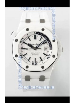 Audemars Piguet Royal Oak Offshore Ceramic 1:1 Ultimate Swiss Replica Watch White Dial Cal.3102 Movement