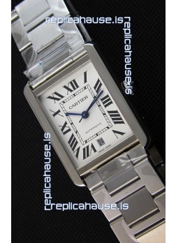 Cartier Tank Solo Swiss Automatic Watch in Leather Strap 31MM Wide 
